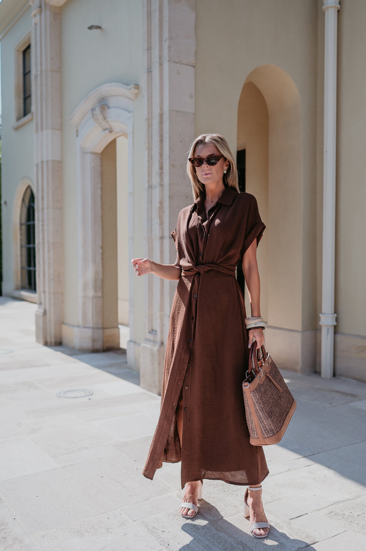 Cognomi dress I Chocolate