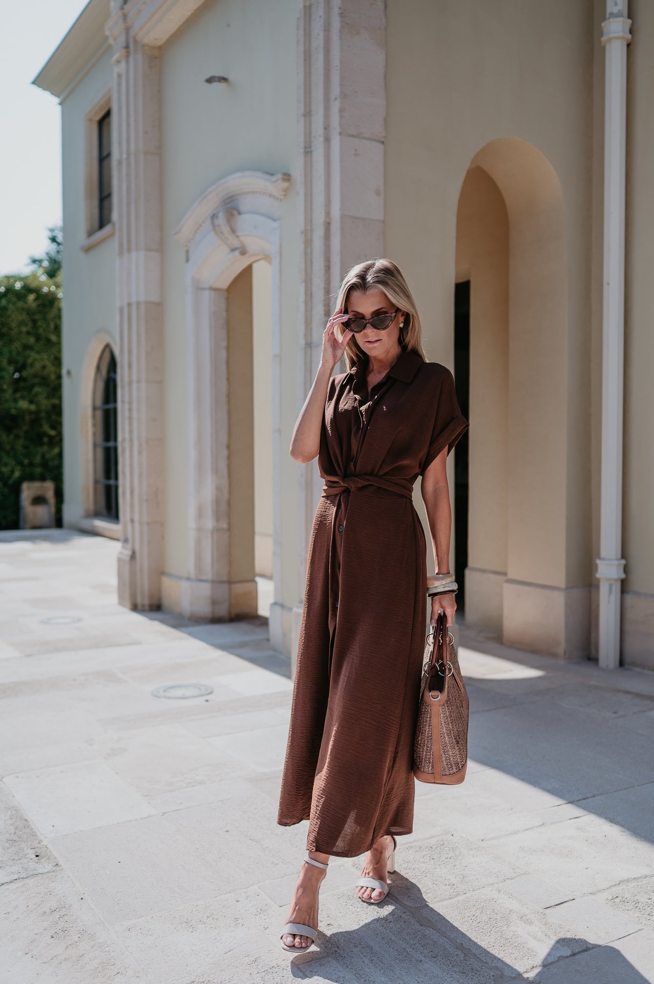 Cognomi dress I Chocolate