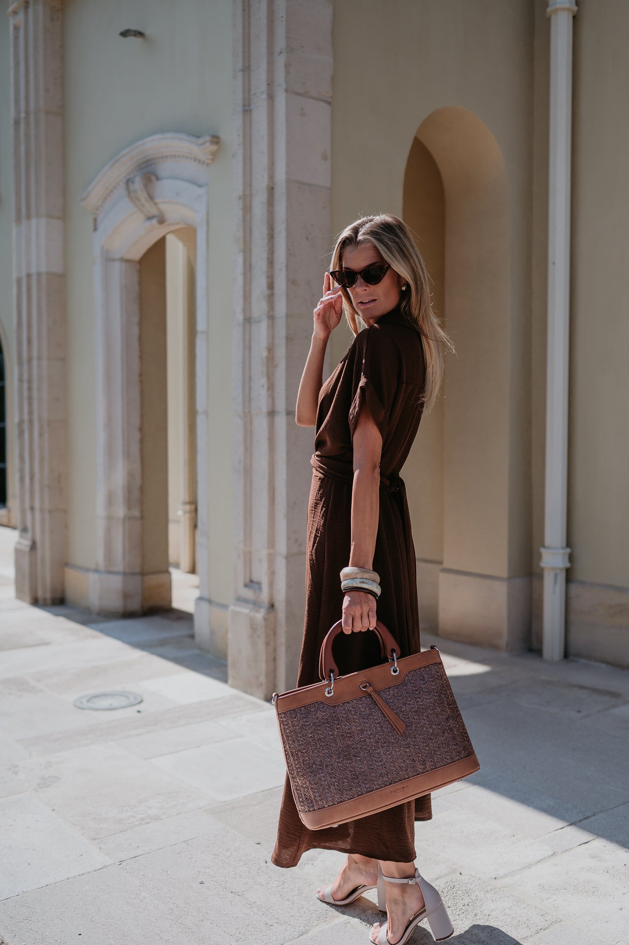 Cognomi dress I Chocolate