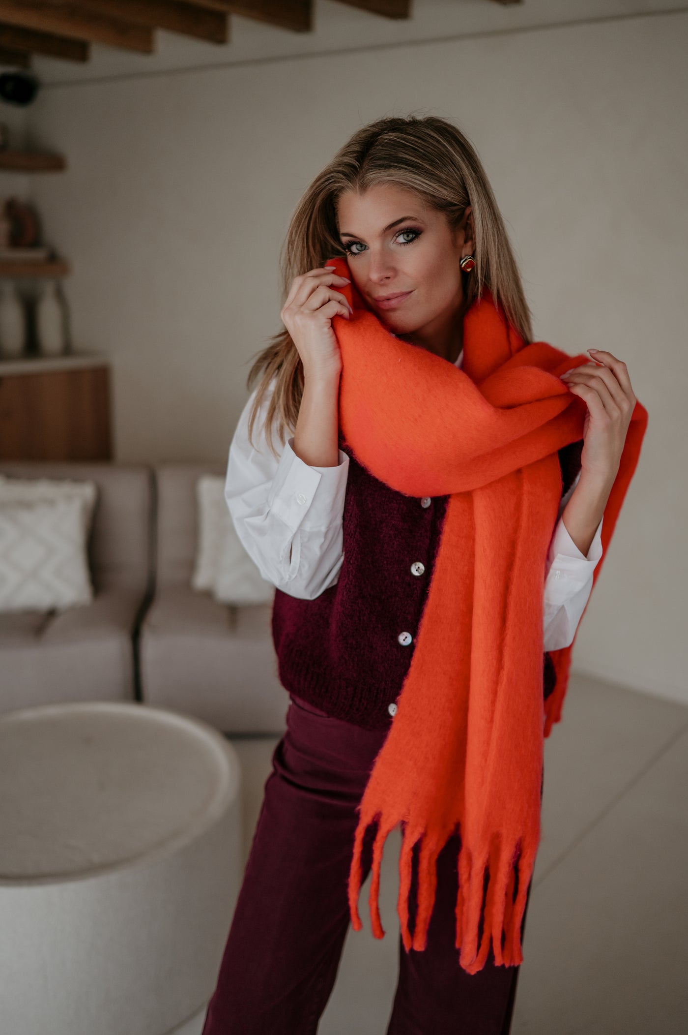 Telda scarf I Orange