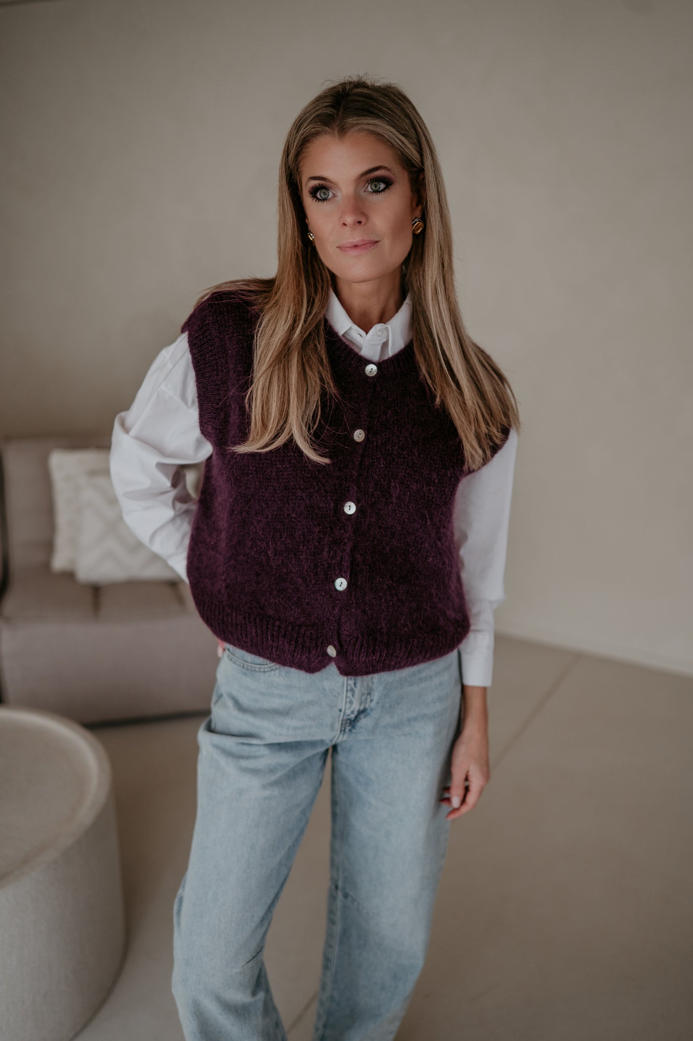 Rantolare gilet I Aubergine
