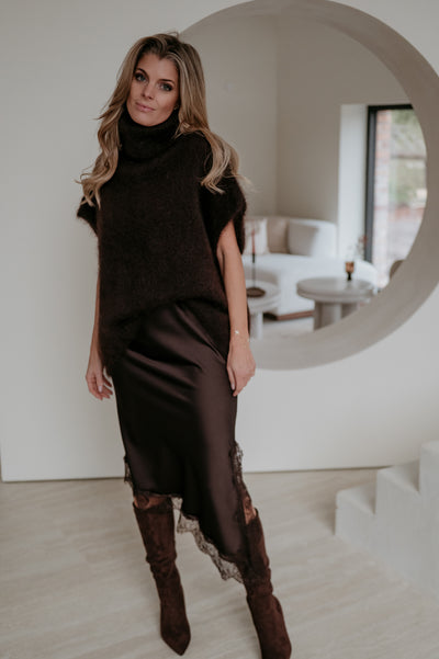 Pochi knit I Chocolate Brown