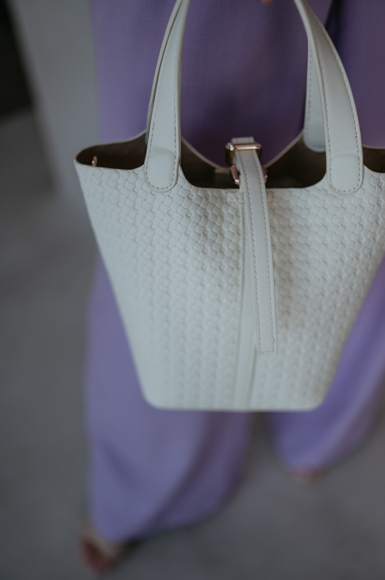 Nuoto handbag I Ecru