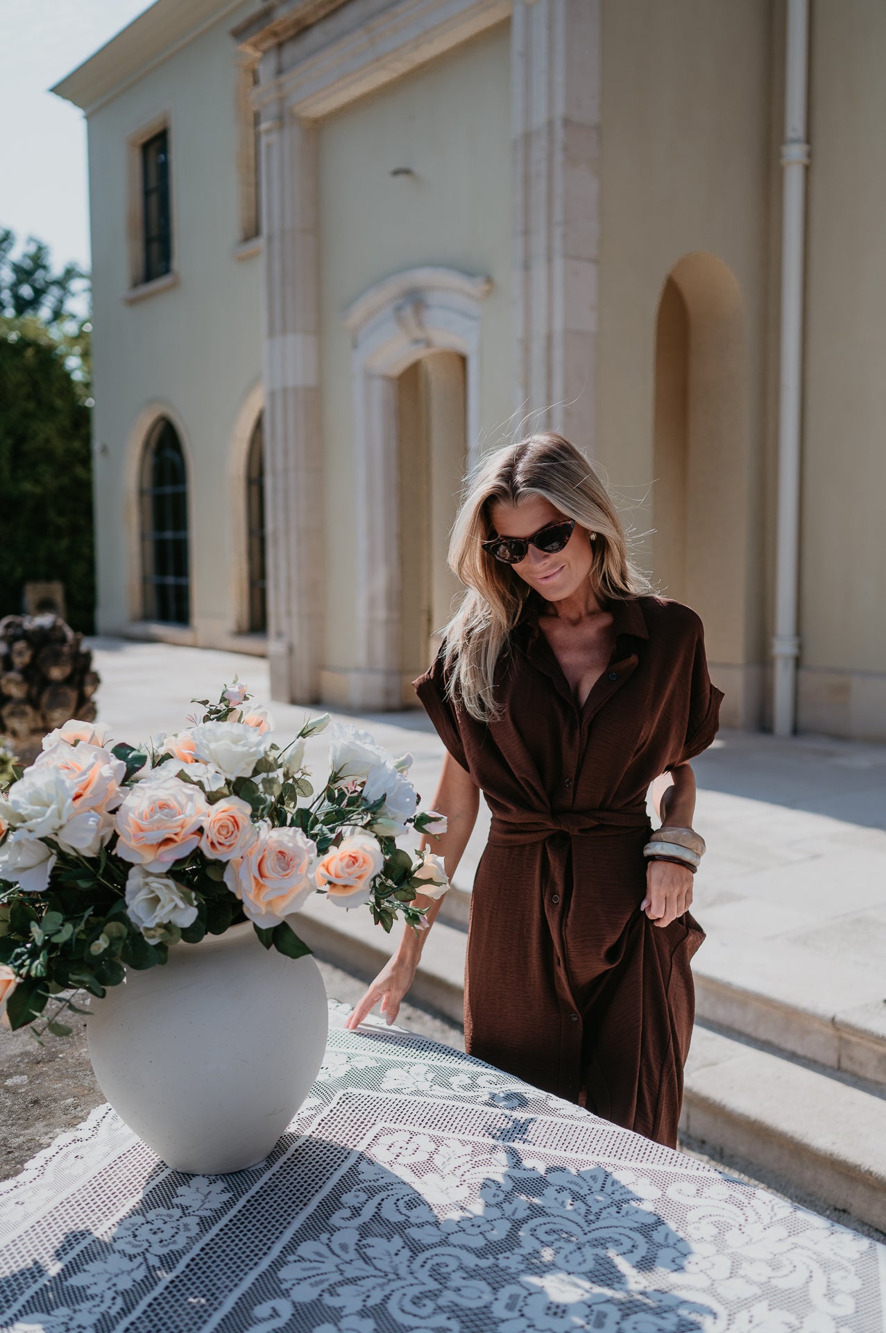 Cognomi dress I Chocolate