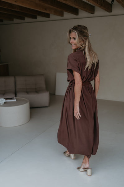 Carbone dress I Chocolate Brown