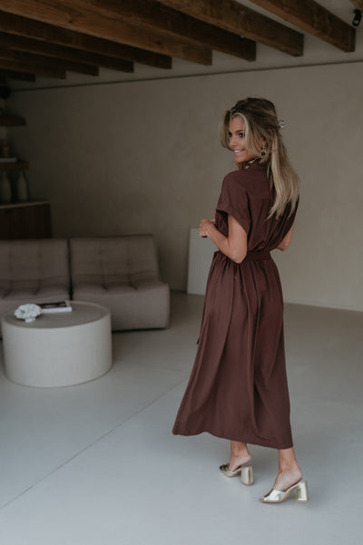 Carbone dress I Chocolate Brown