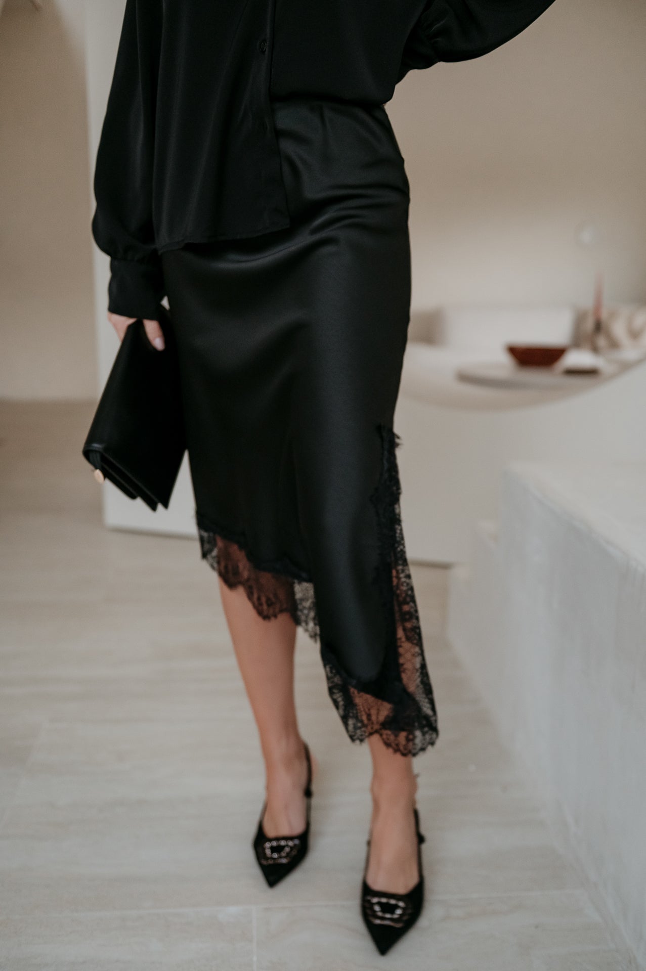 Ledreva skirt I Black