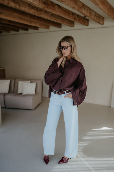 Quinto shirt I Burgundy