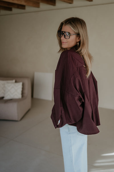 Quinto shirt I Burgundy