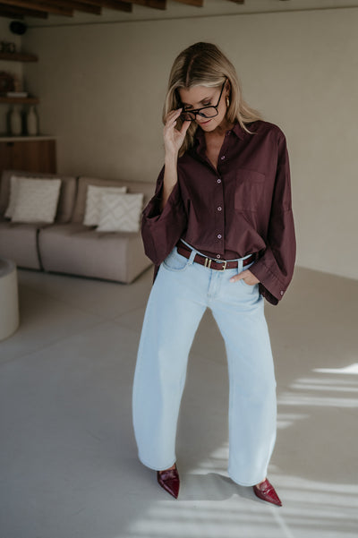 Quinto shirt I Burgundy
