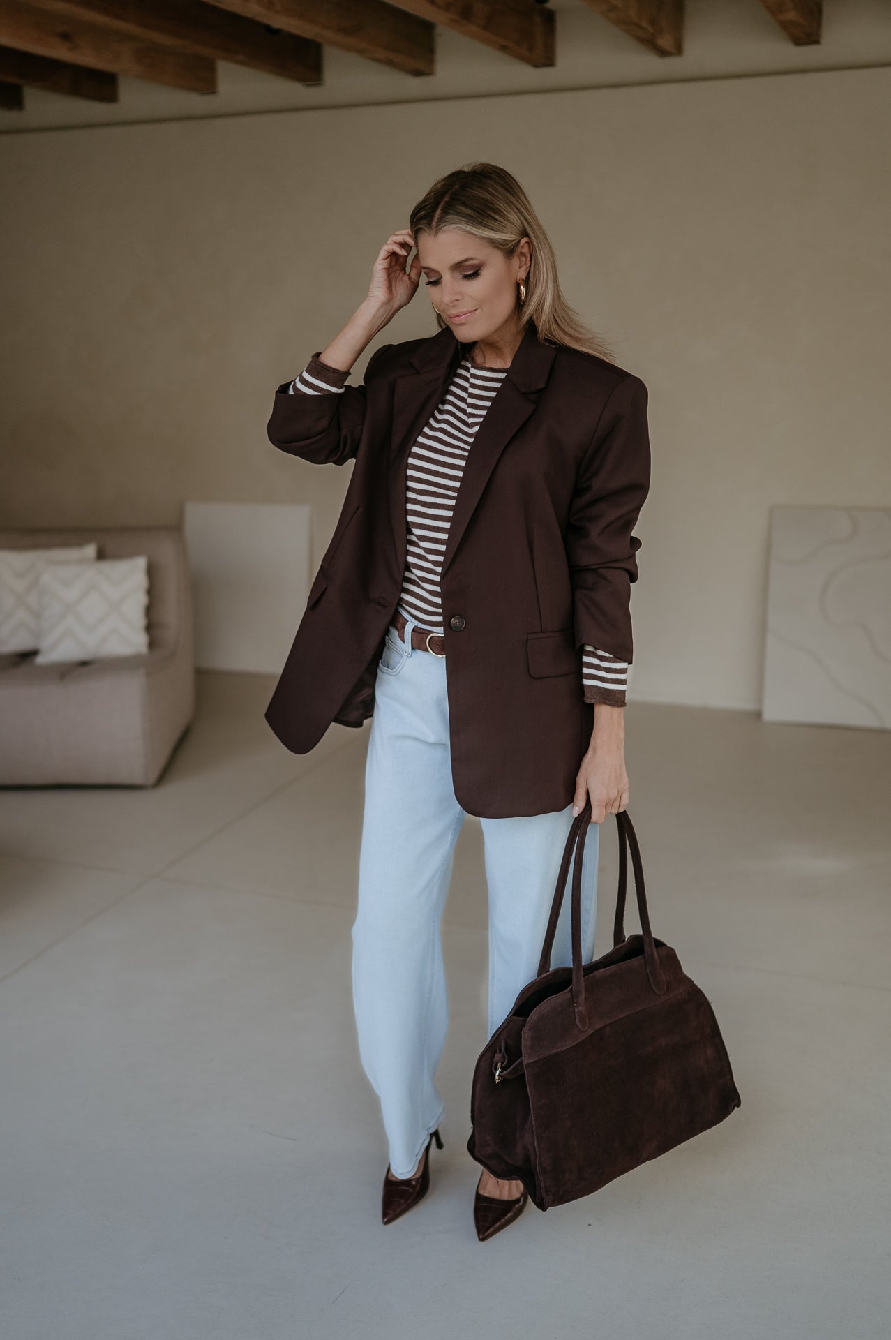 Bramio blazer I Chocolate Brown