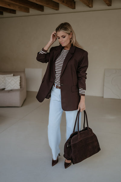 Bramio blazer I Chocolate Brown