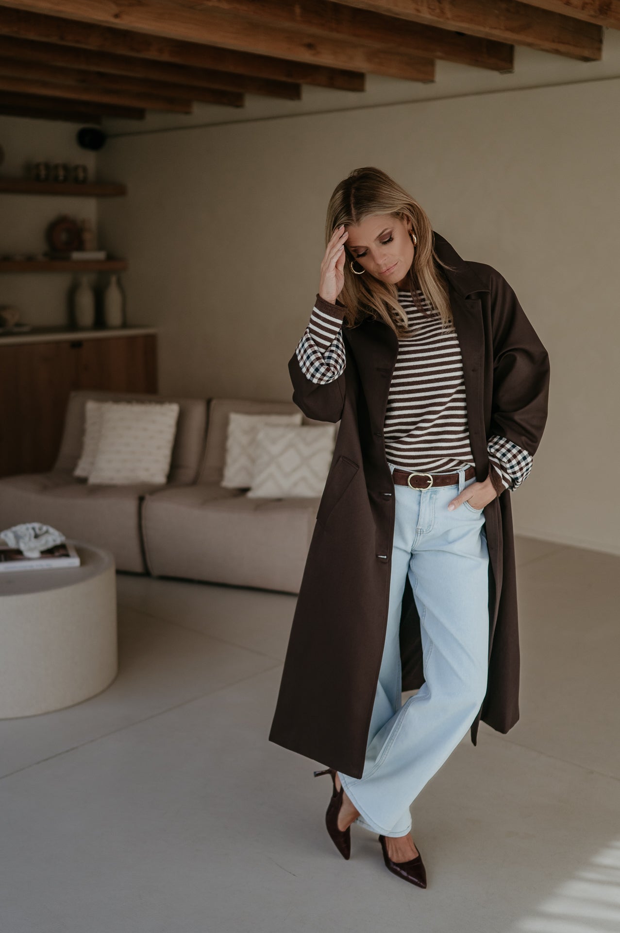 Diluvio coat I Chocolate Brown