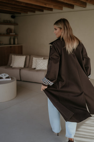 Diluvio coat I Chocolate Brown
