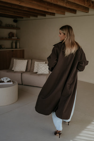 Diluvio coat I Chocolate Brown
