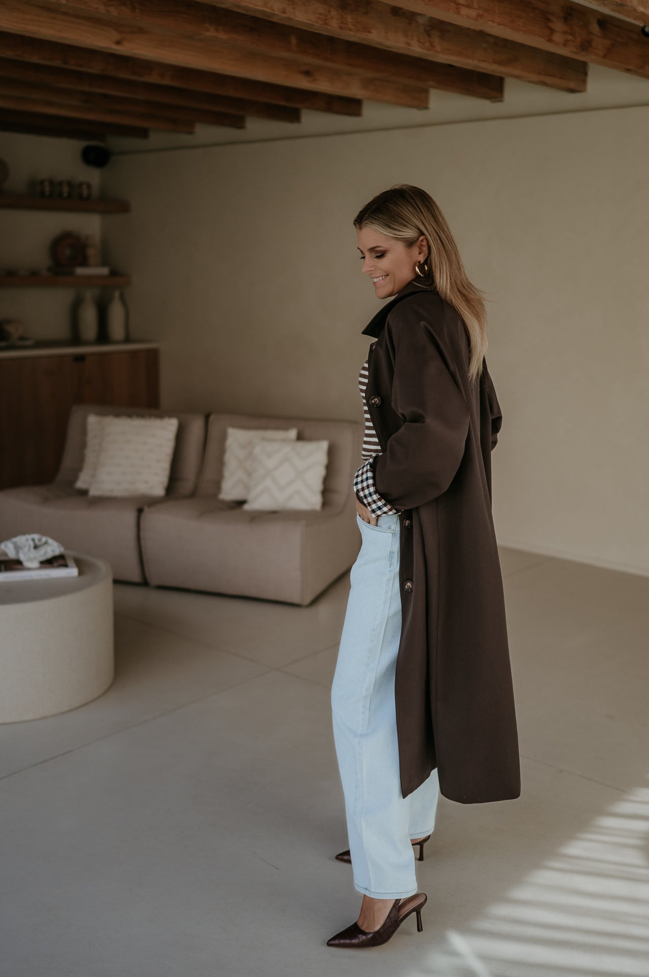 Diluvio coat I Chocolate Brown