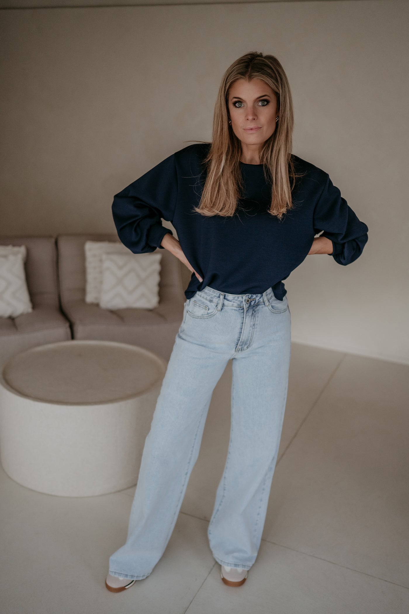 Ademaro longsIeeve I Navy Blue