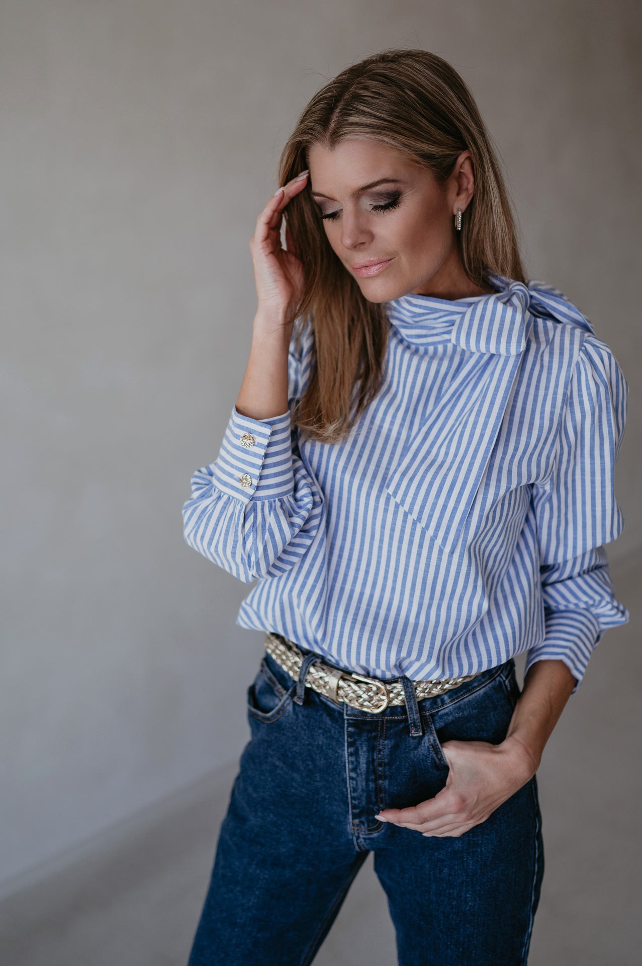 Solito blouse I Striped Blue