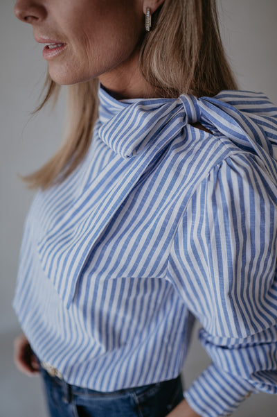 Solito blouse I Striped Blue
