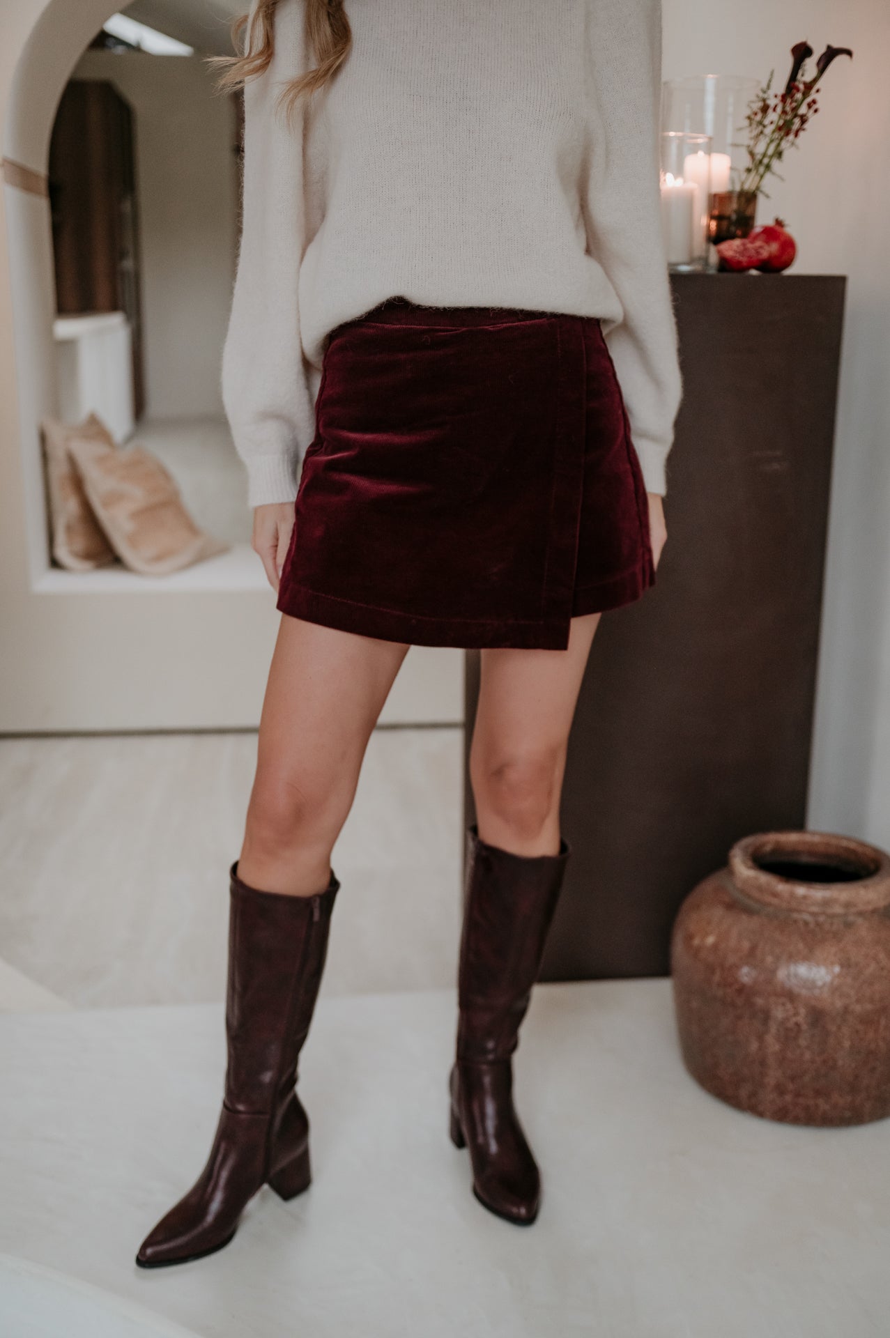 Folgore skort I Bordeaux