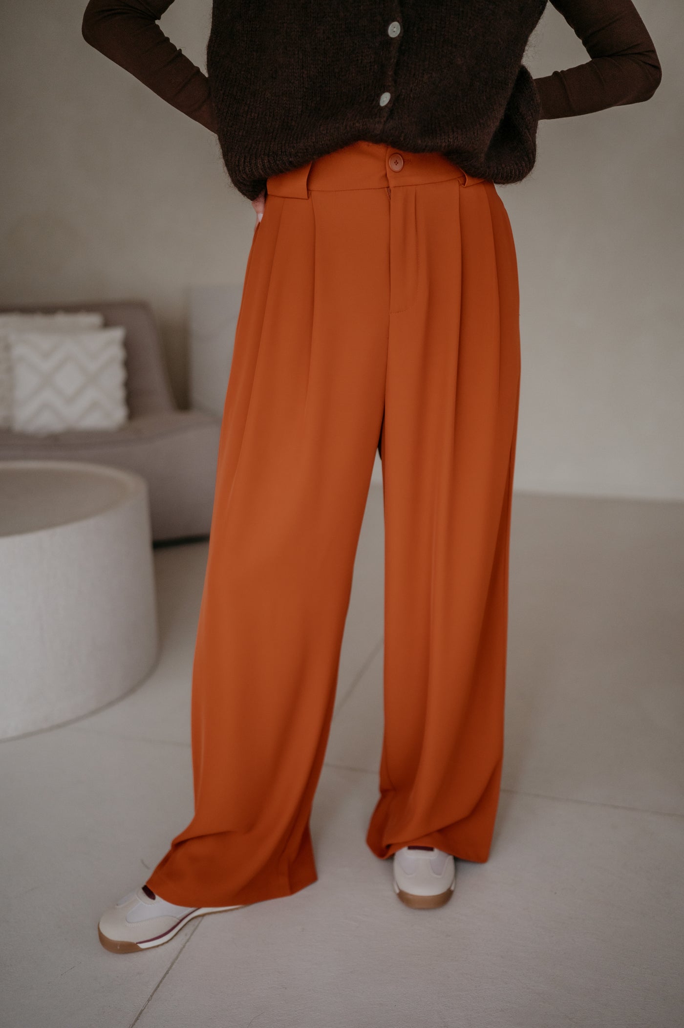 Fiaccola trousers I Terracotta