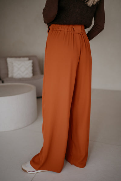 Fiaccola trousers I Terracotta
