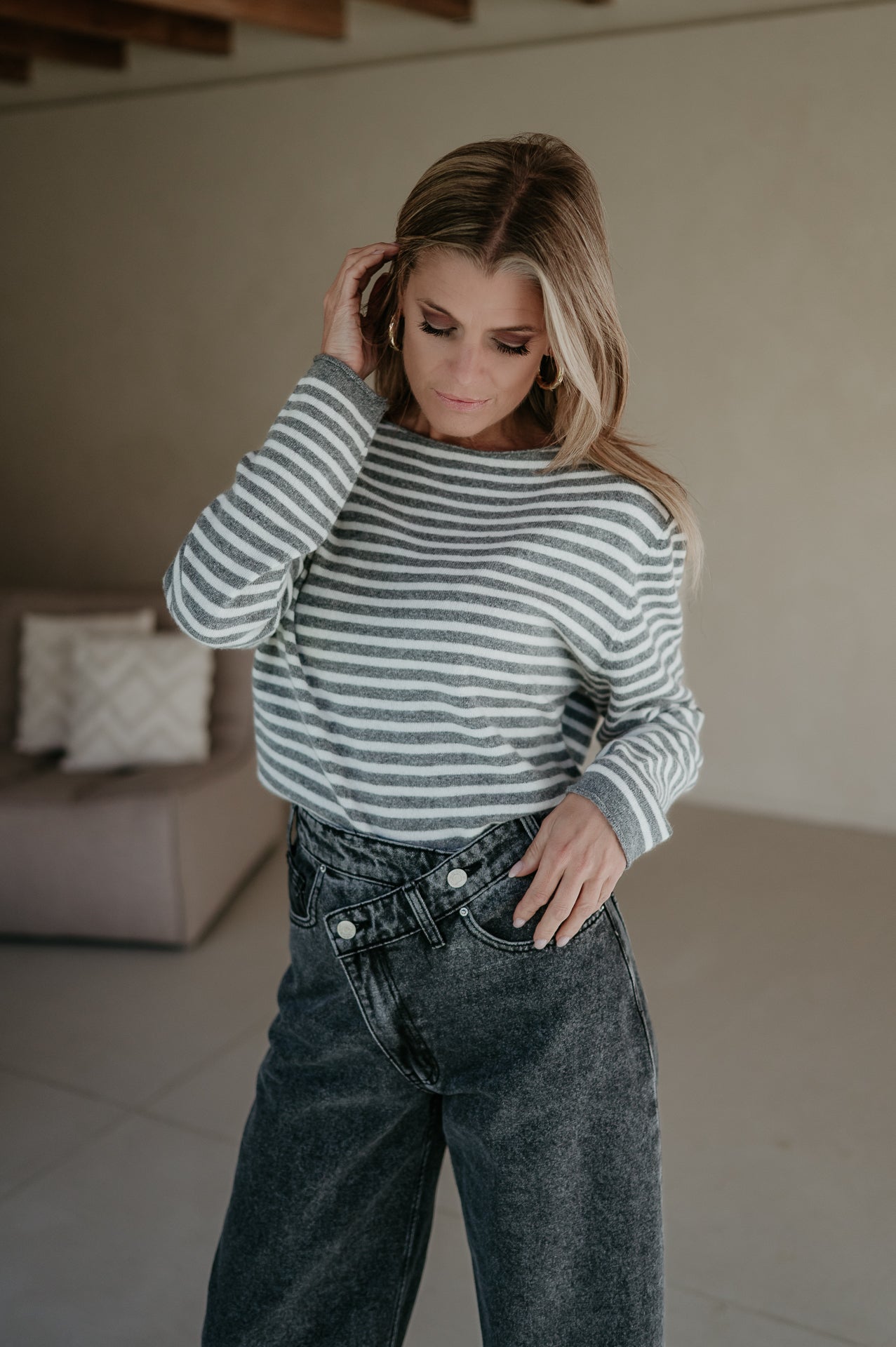 Tigre top I Grey