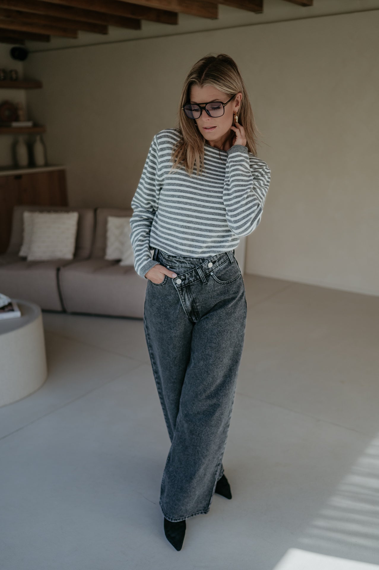 Tigre top I Grey