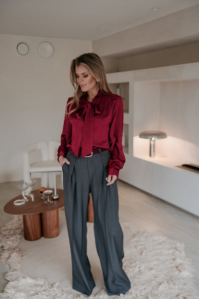 Merune blouse I Bordeaux