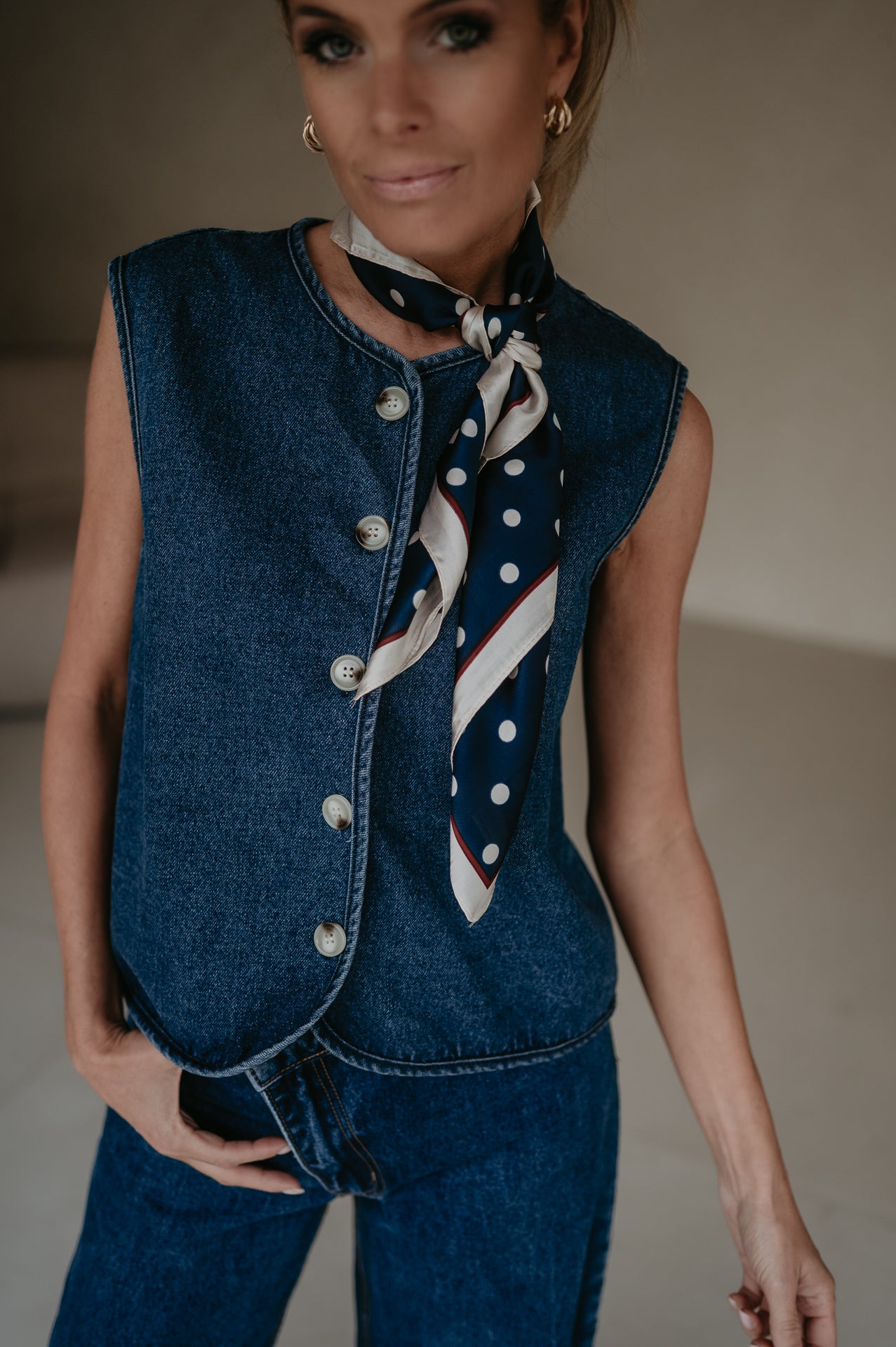 Dolcino scarf I Blue