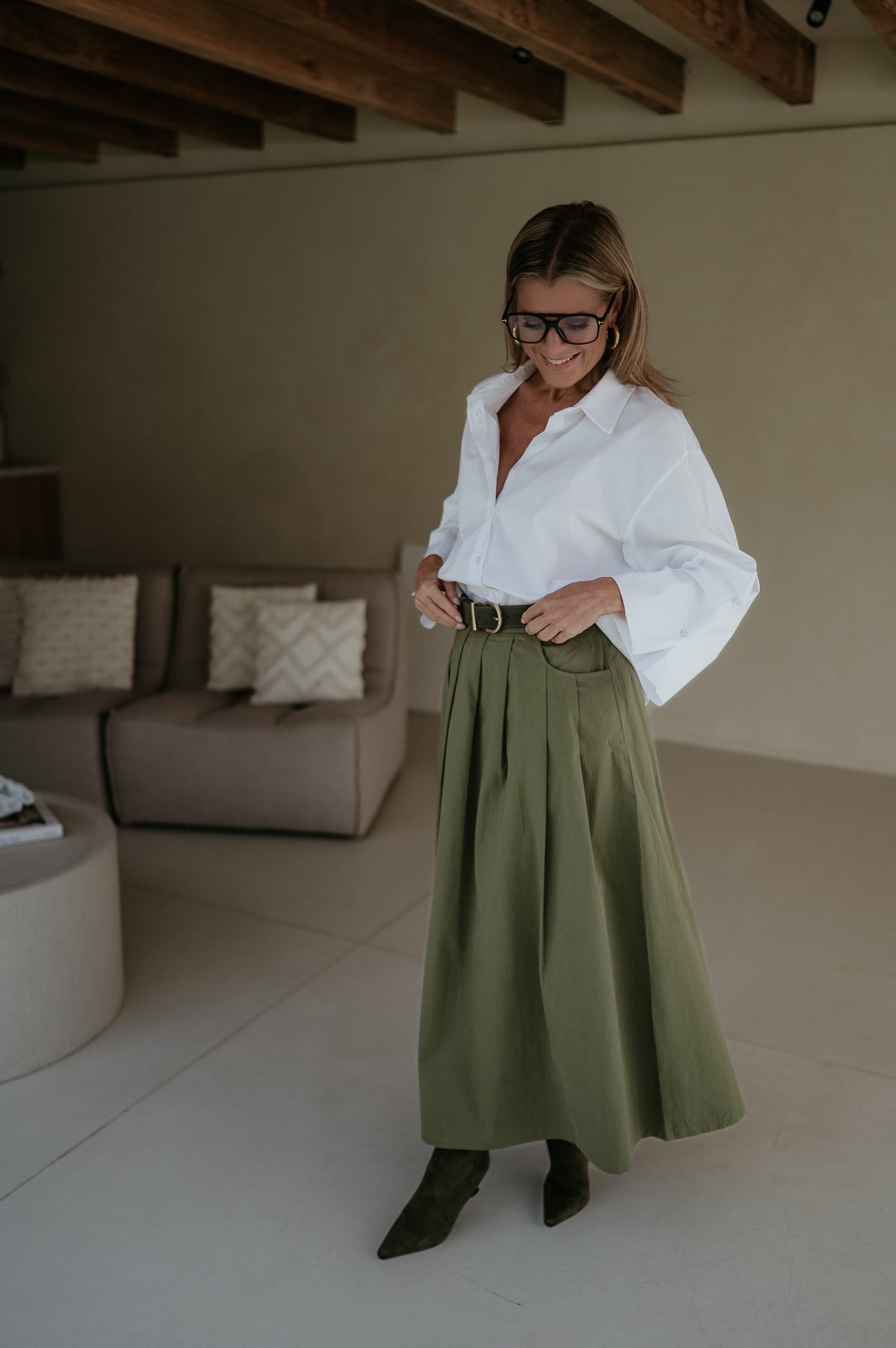 Cugina skirt I Khaki