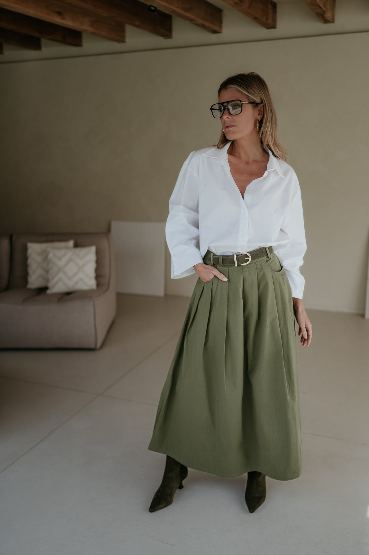 Cugina skirt I Khaki