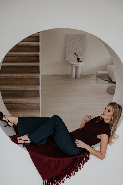 Velando top I Burgundy