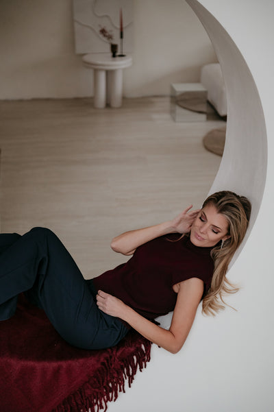 Velando top I Burgundy