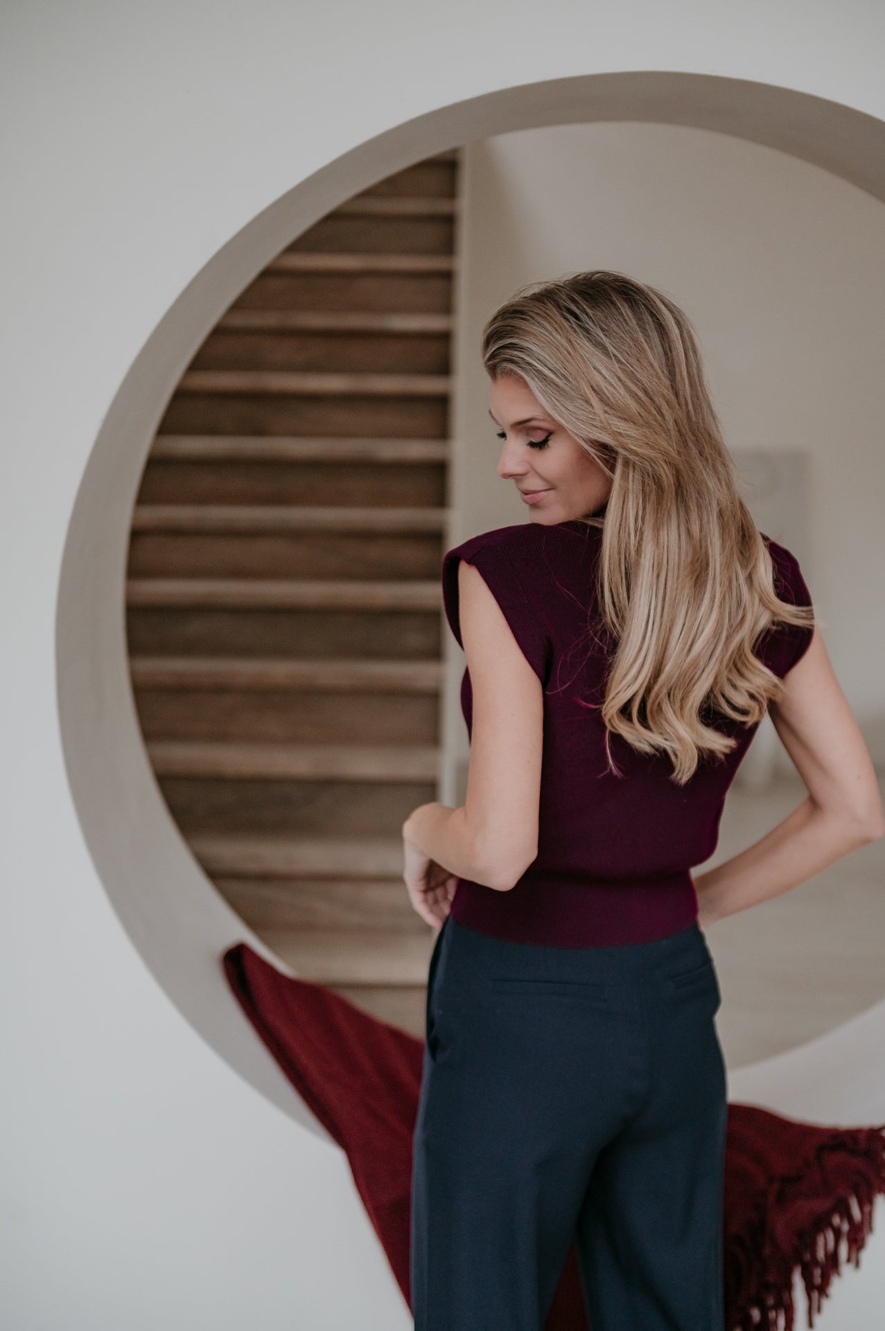 Velando top I Burgundy