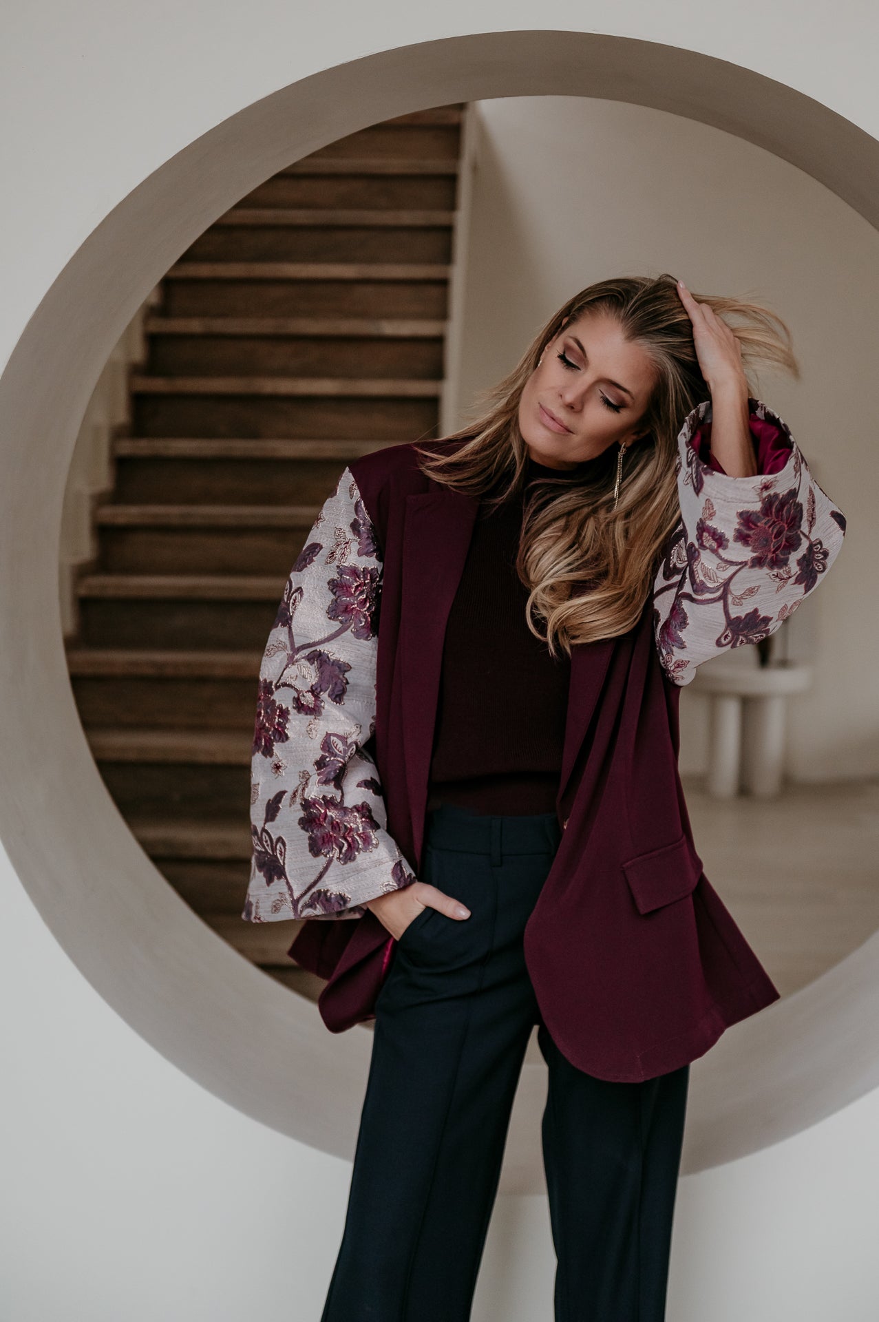 Ginure blazer I Bordeaux Rose