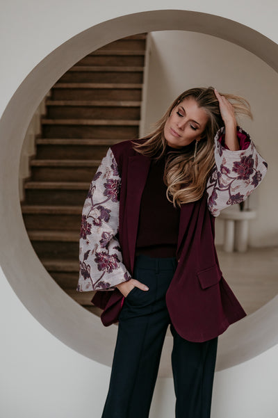 Ginure blazer I Bordeaux Rose