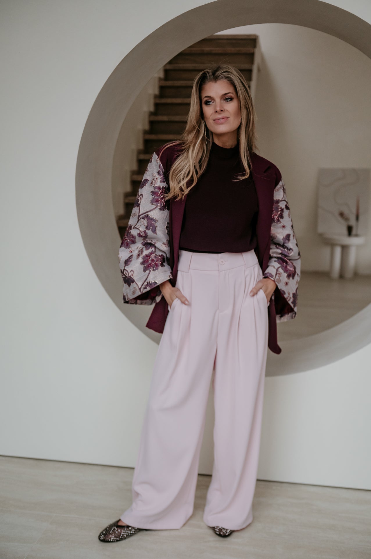 Ginure blazer I Bordeaux Rose