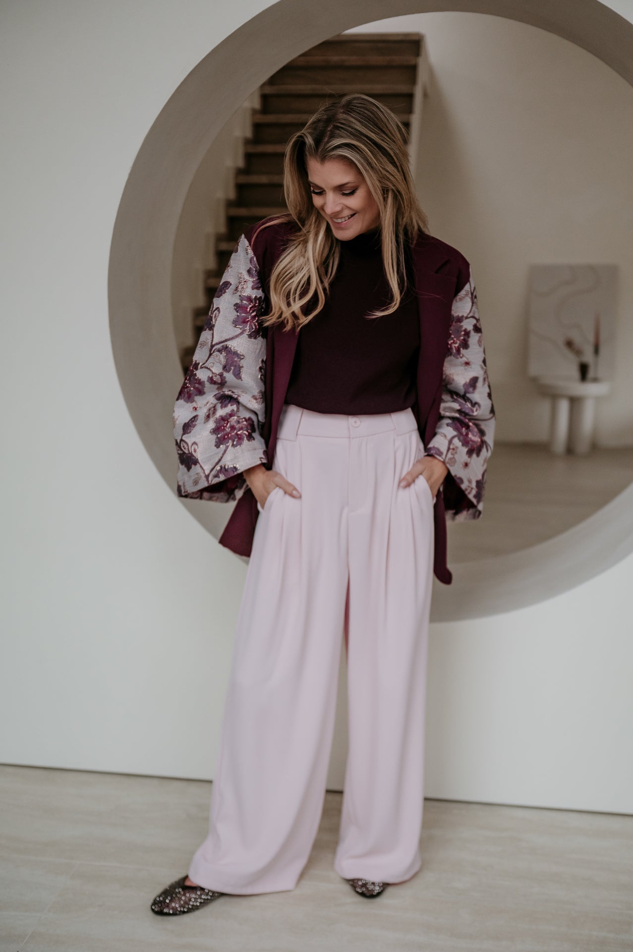 Ginure blazer I Bordeaux Rose