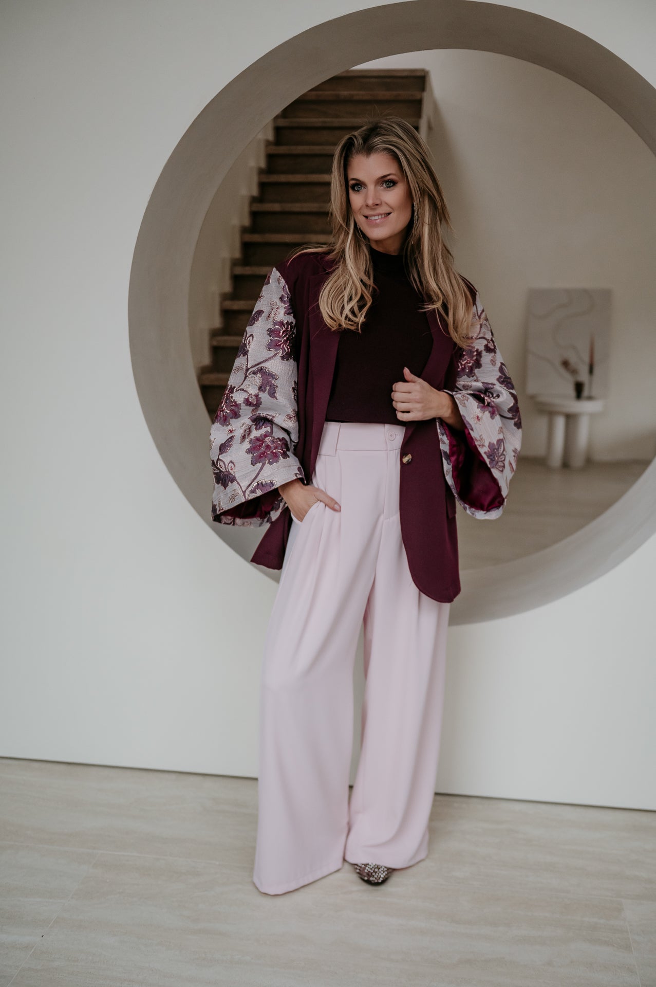 Ginure blazer I Bordeaux Rose