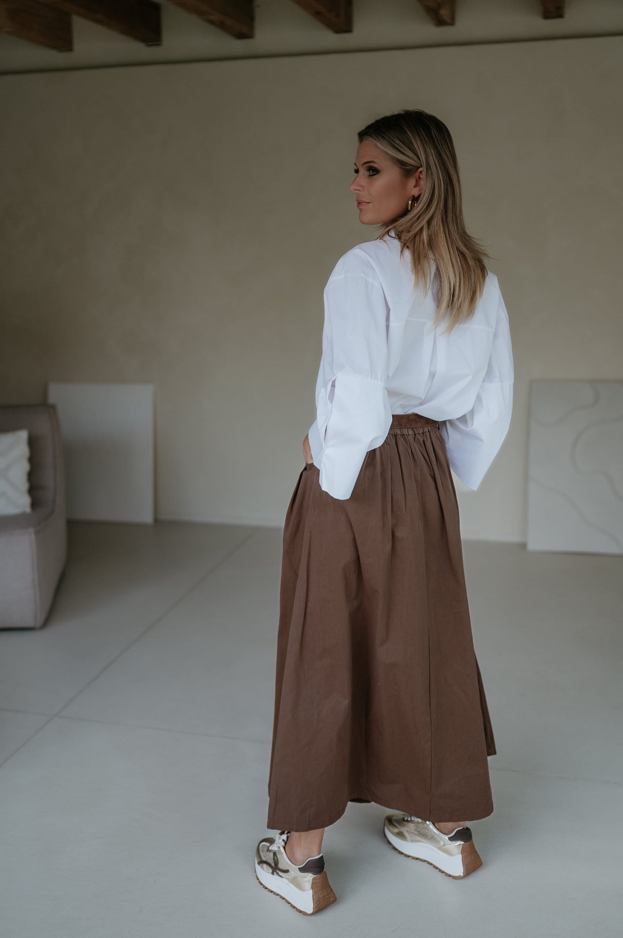 Cugina skirt I Coffee