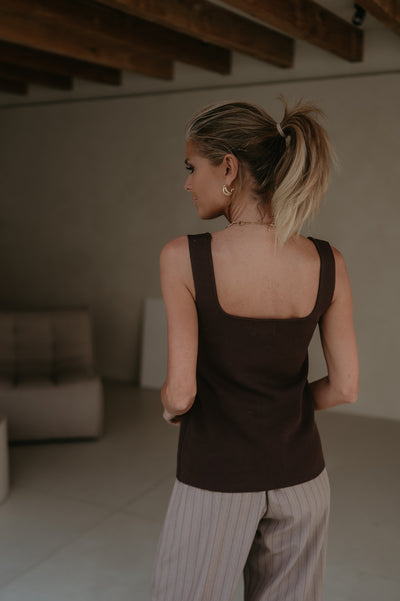 Grovigli top I Chocolate Brown