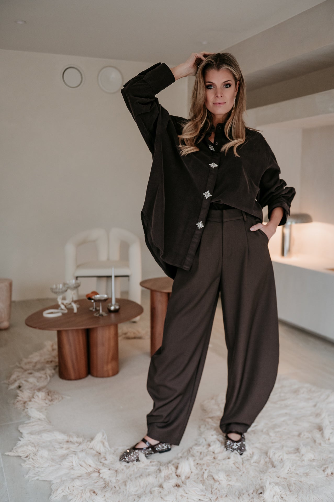 Lieva shirt I Chocolate Brown