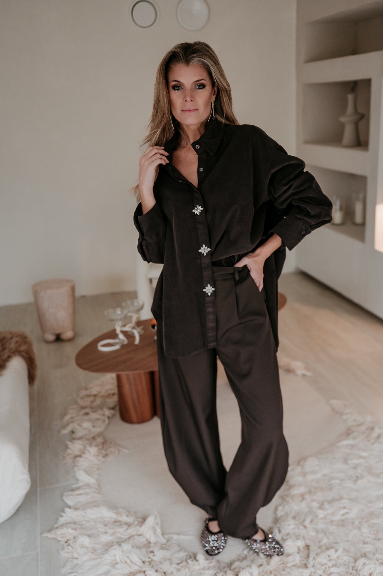 Lieva shirt I Chocolate Brown