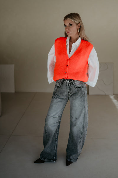 Rosa gilet I Orange