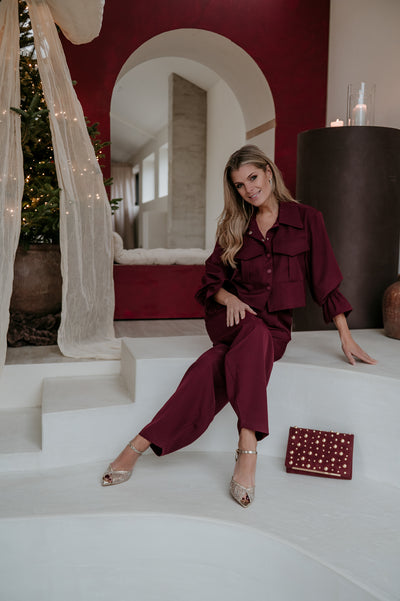 Bidosi jacket I Burgundy