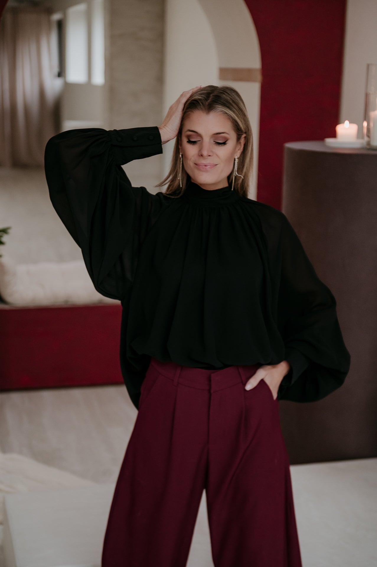 Crove blouse I Black