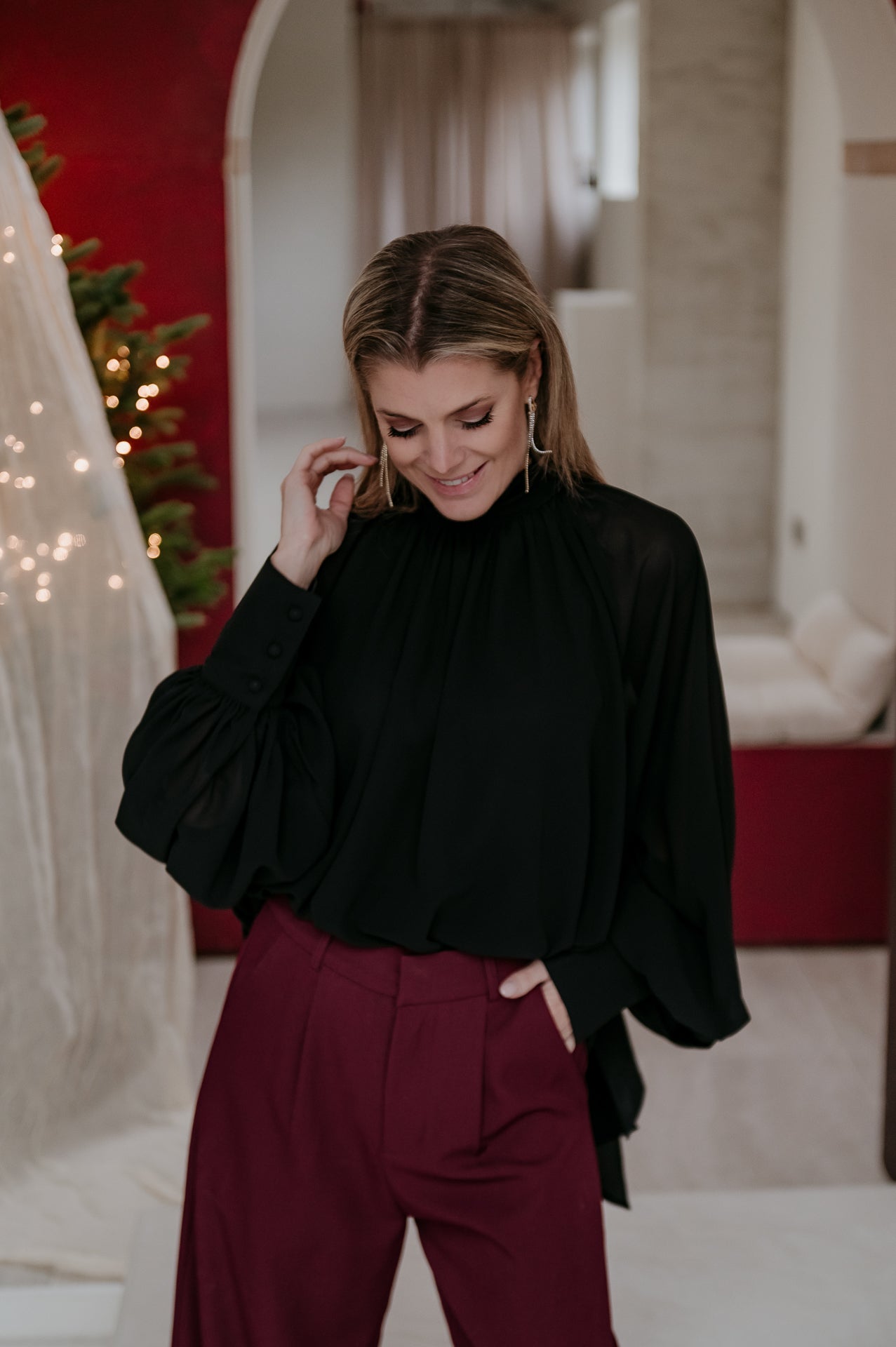 Crove blouse I Black