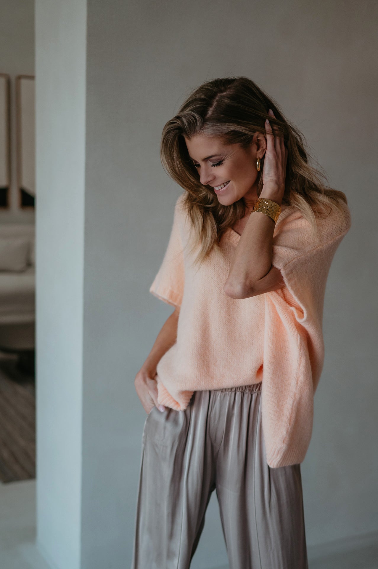 Pomata knit I Peach