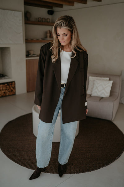 Rabbrivo blazer I Chocolate Brown